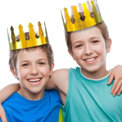 New Windy City Novelties Gold Foil Crowns