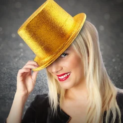 Clearance Windy City Novelties Gold Glitter Top Hat