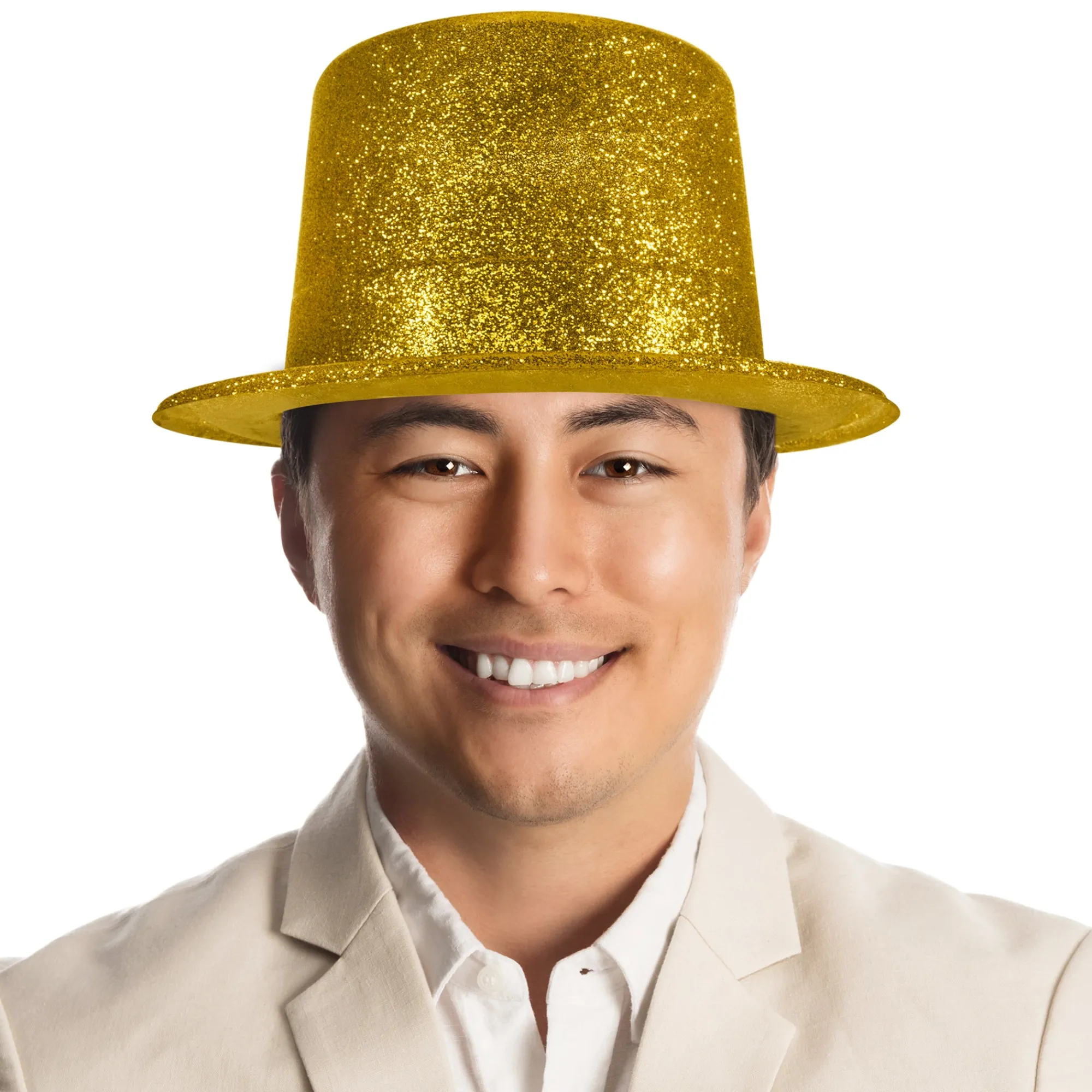 Clearance Windy City Novelties Gold Glitter Top Hat