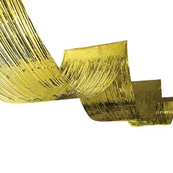 Clearance Windy City Novelties Gold Metallic Fringe Ceiling Curtain