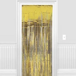 Clearance Windy City Novelties Gold Metallic Fringe Curtain