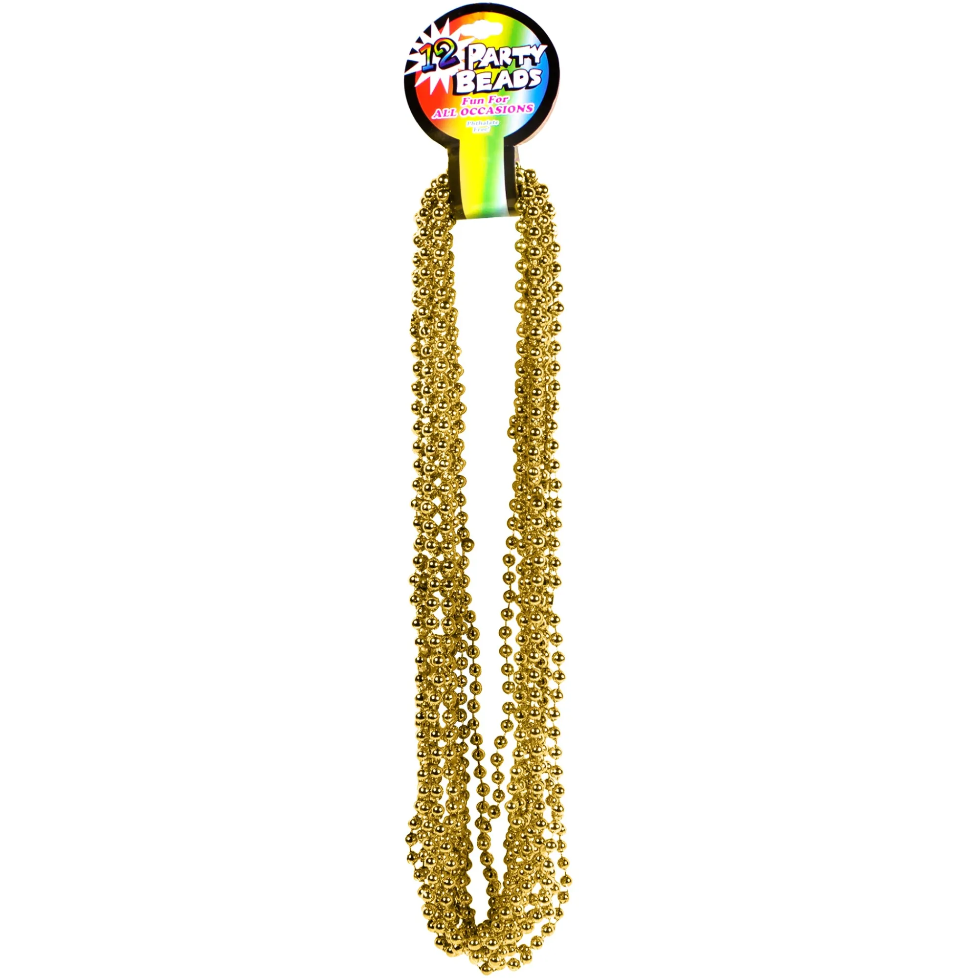 Hot Windy City Novelties Gold 7mm Bead 33" Necklaces