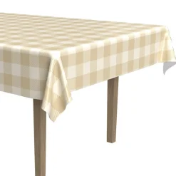 Windy City Novelties Gold Plaid Table Cover