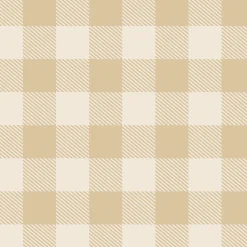 Windy City Novelties Gold Plaid Table Cover