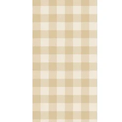 Windy City Novelties Gold Plaid Table Cover