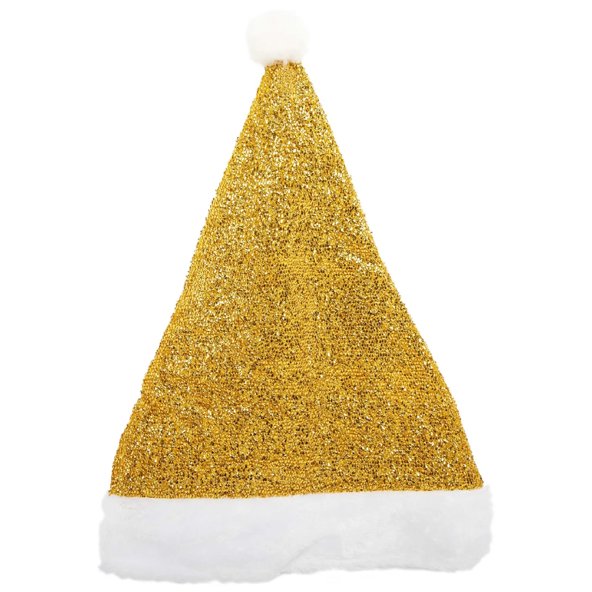 Hot Windy City Novelties Gold Santa Hat