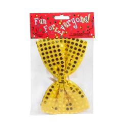 Windy City Novelties Gold Sequin Bow Tie
