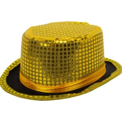Online Windy City Novelties Gold Sequin Top Hat