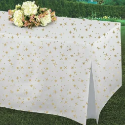 Clearance Windy City Novelties Gold Stars Vinyl Table Cover