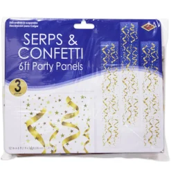 Discount Windy City Novelties Gold Swirl Party Panels
