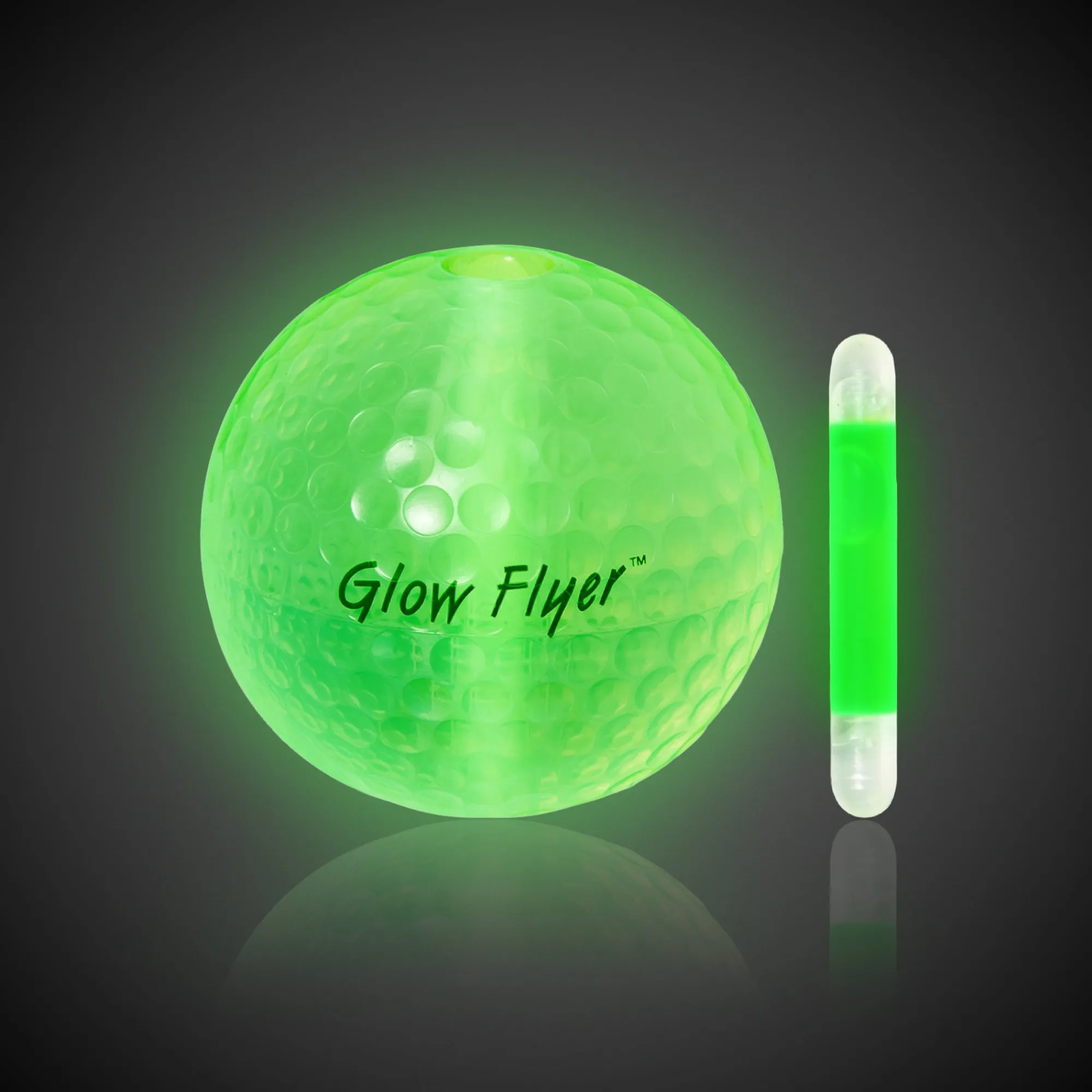 Hot Windy City Novelties Glow Stick For Glow Flyer Golf Ball Green