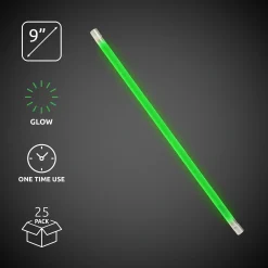 Sale Windy City Novelties 9" Glow Straws Green