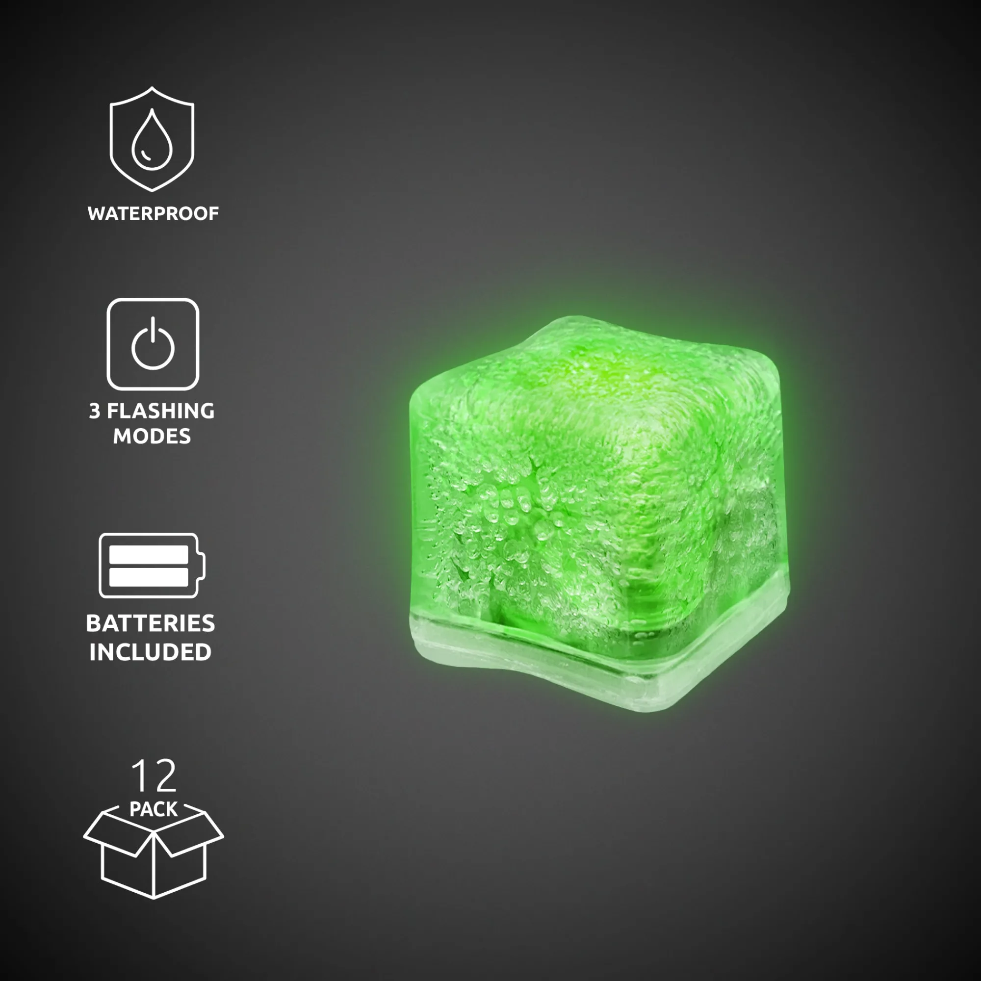 Best Windy City Novelties LED Ice Cubes Green