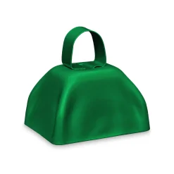 Clearance Windy City Novelties Metal Cowbells Green