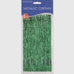 Outlet Windy City Novelties Green Metallic Fringe Curtain