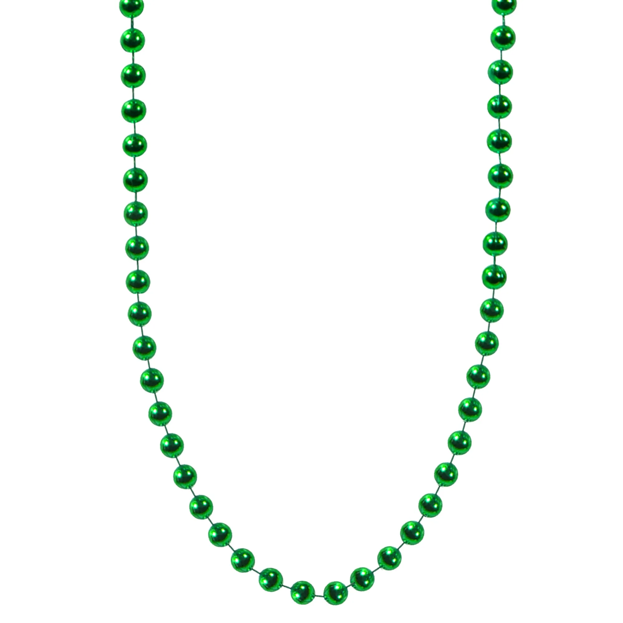 New Windy City Novelties Green 7mm Bead 33" Necklaces
