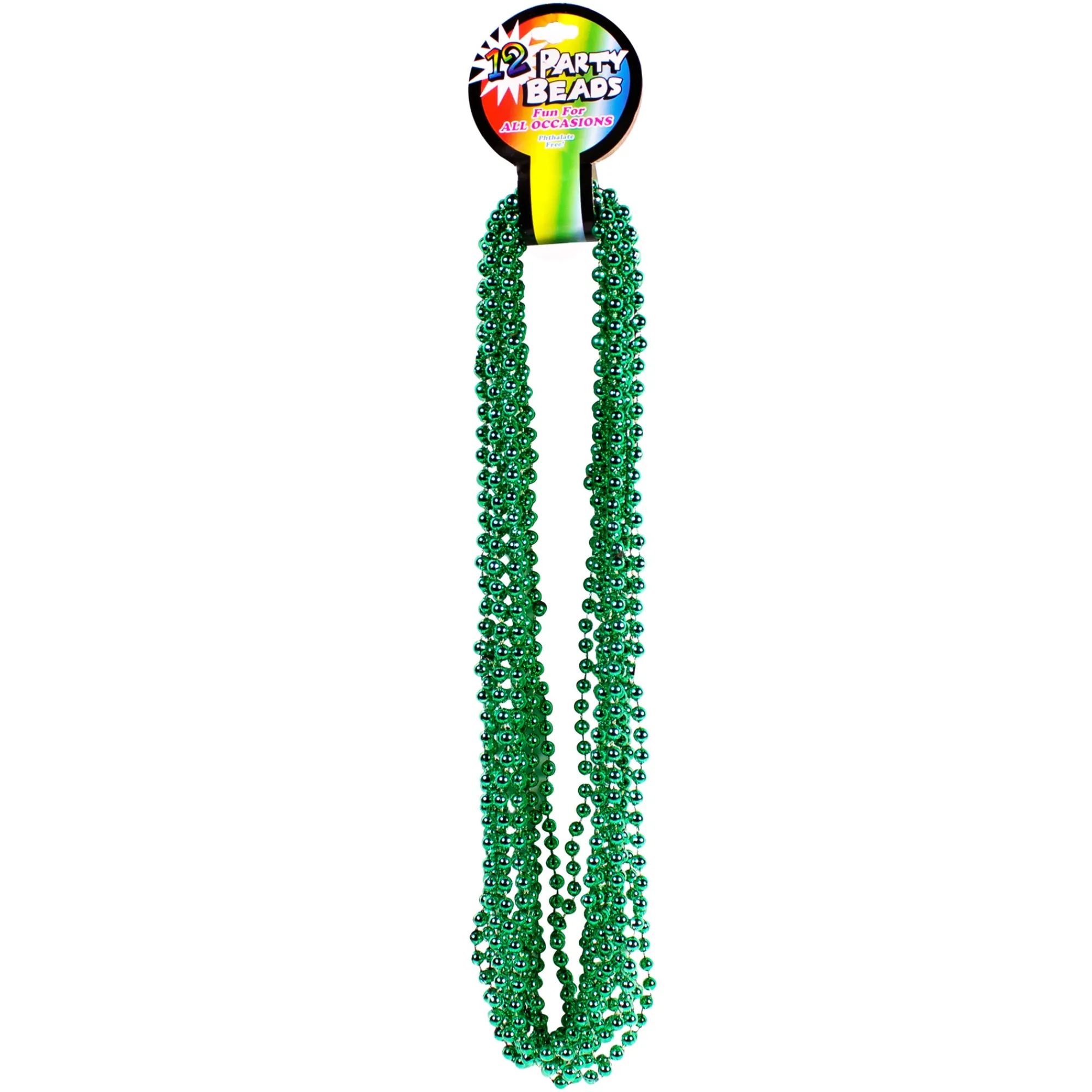 New Windy City Novelties Green 7mm Bead 33" Necklaces