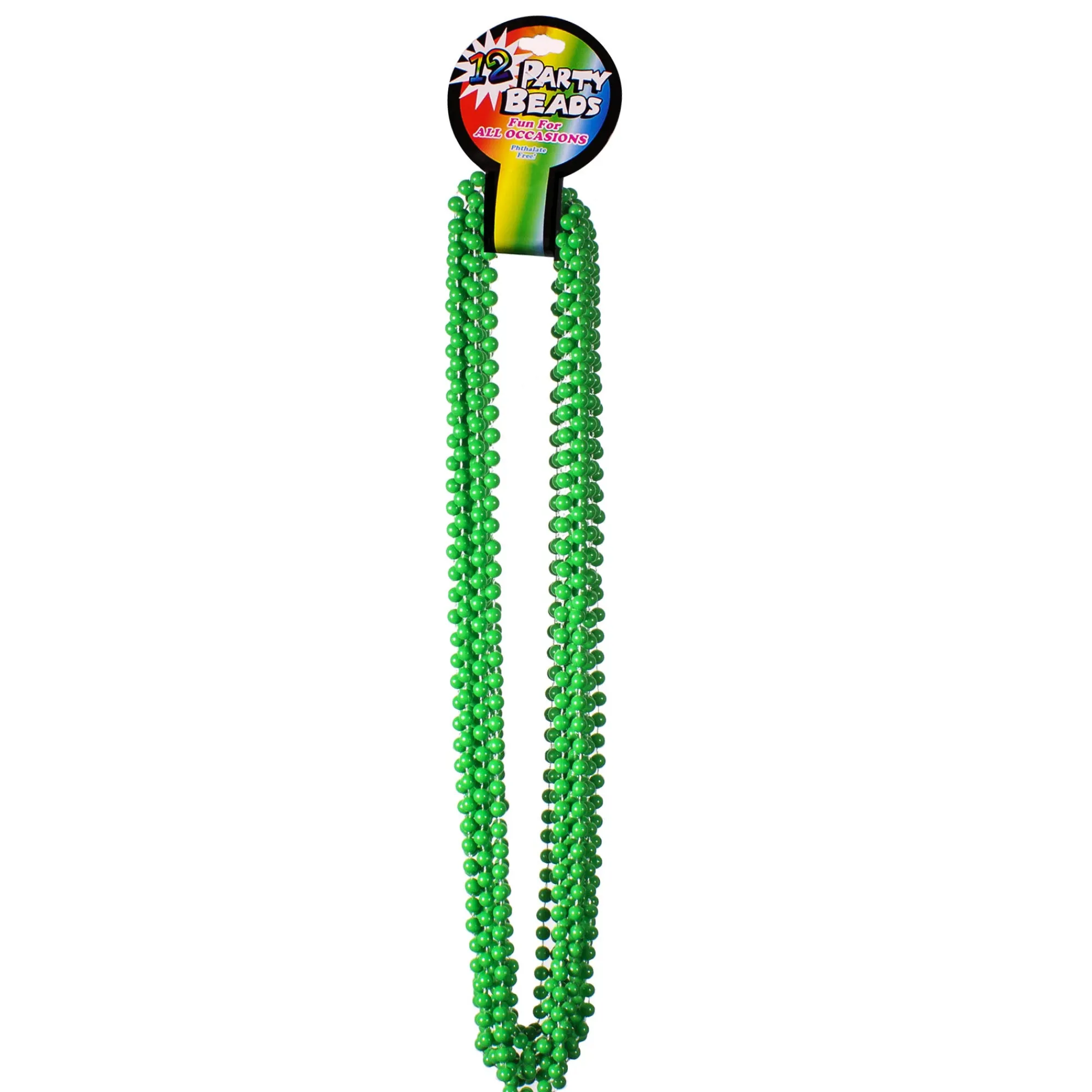 Sale Windy City Novelties Green 33" 7mm Bead Necklaces