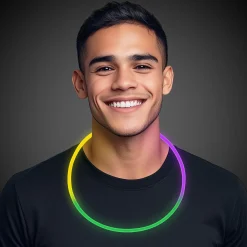 Discount Windy City Novelties Green, Purple and Yellow 22" Glow Necklaces Mardi Gras