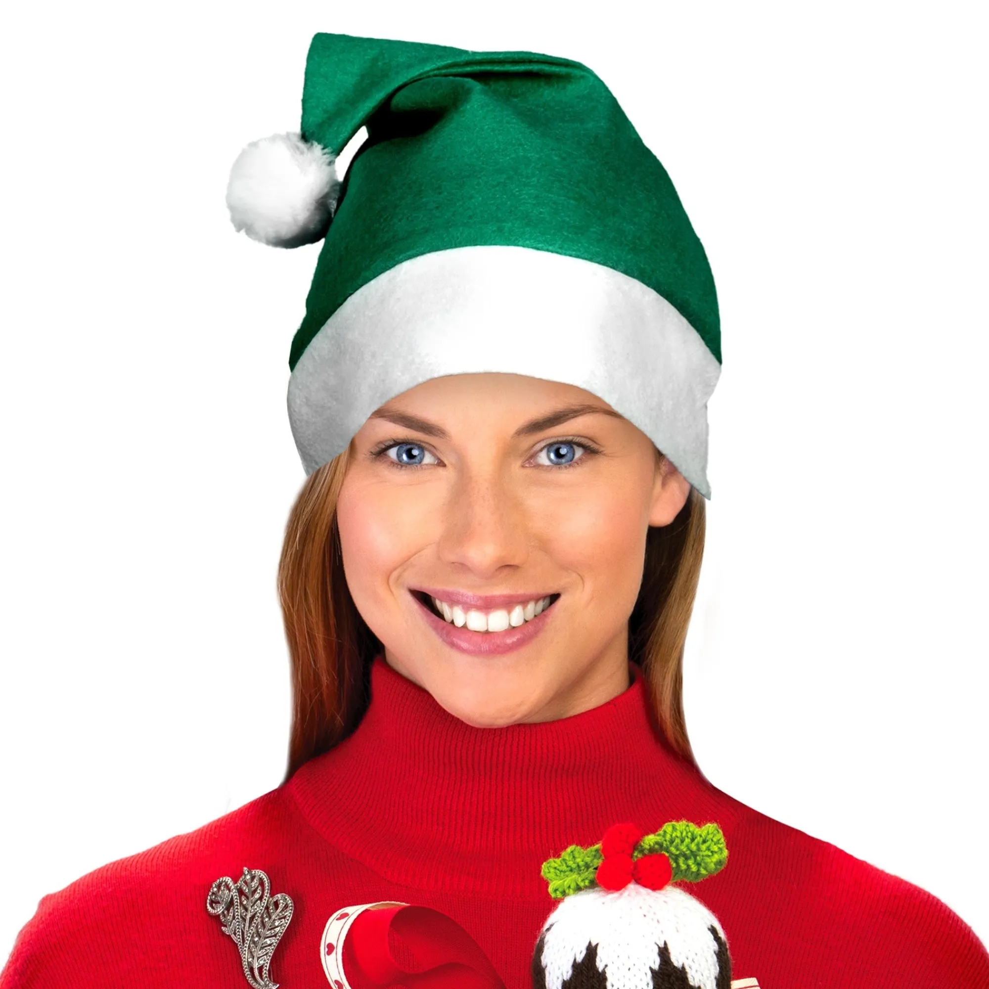 Outlet Windy City Novelties Santa Hats Green