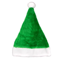 Clearance Windy City Novelties Green Santa Plush Hat