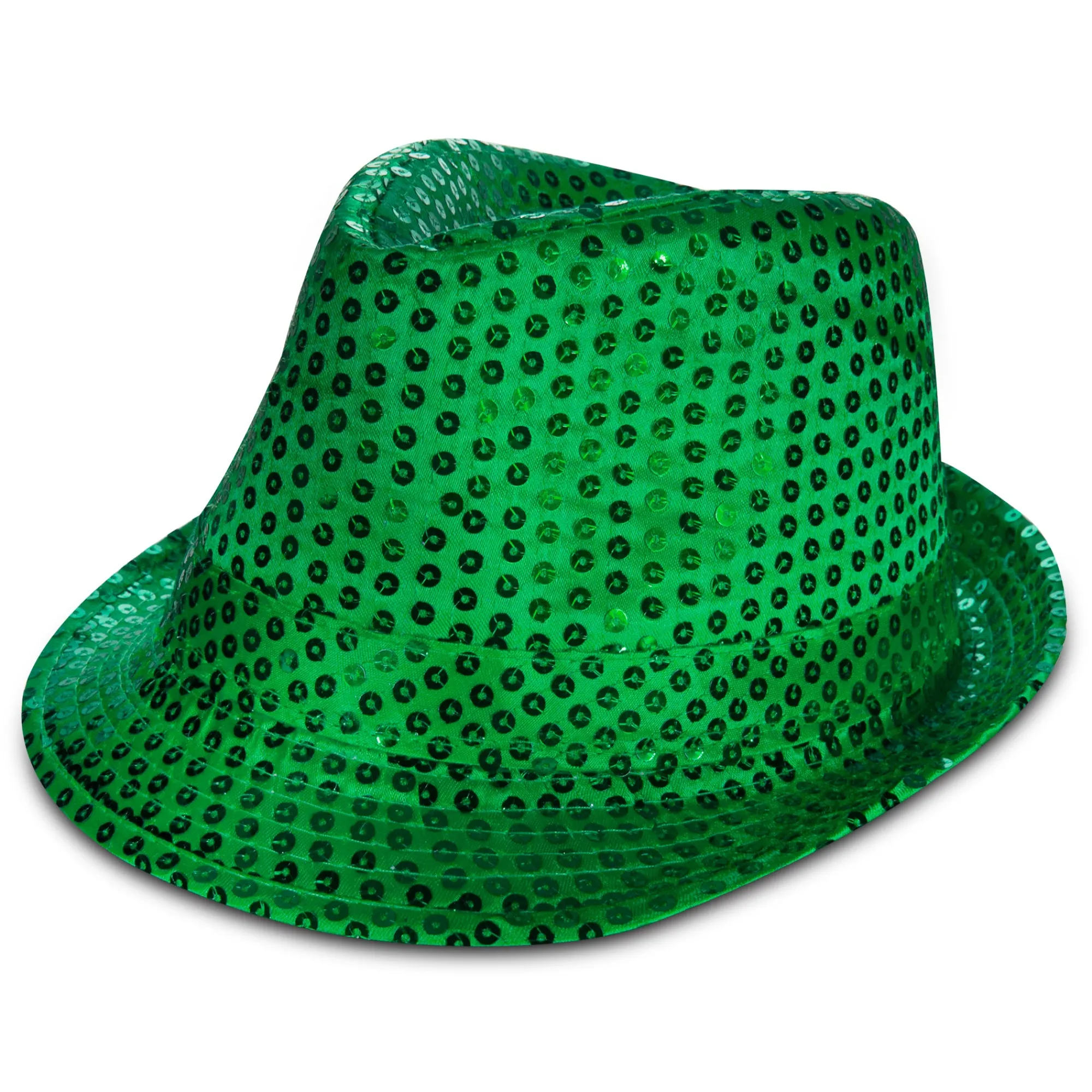 Windy City Novelties Green Sequin Fedora Hat