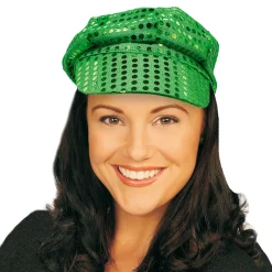 Windy City Novelties Green Sequin Newsboy Cap