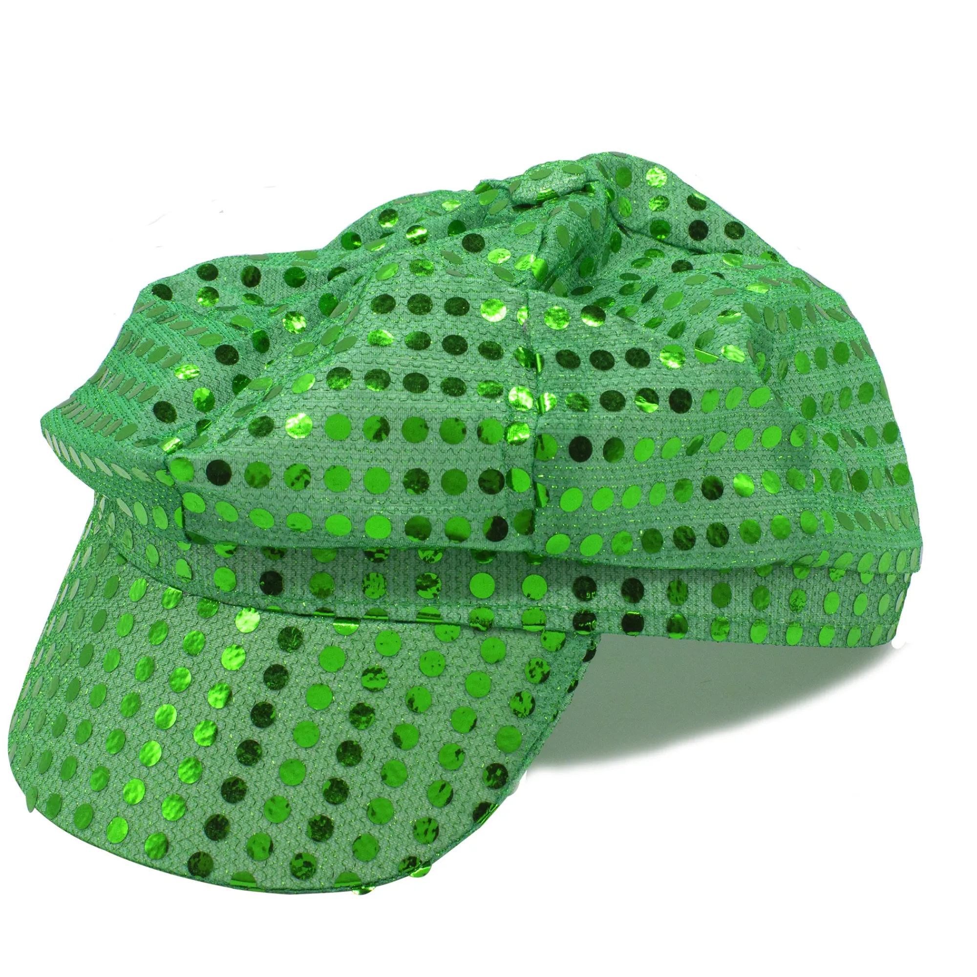 Windy City Novelties Green Sequin Newsboy Cap
