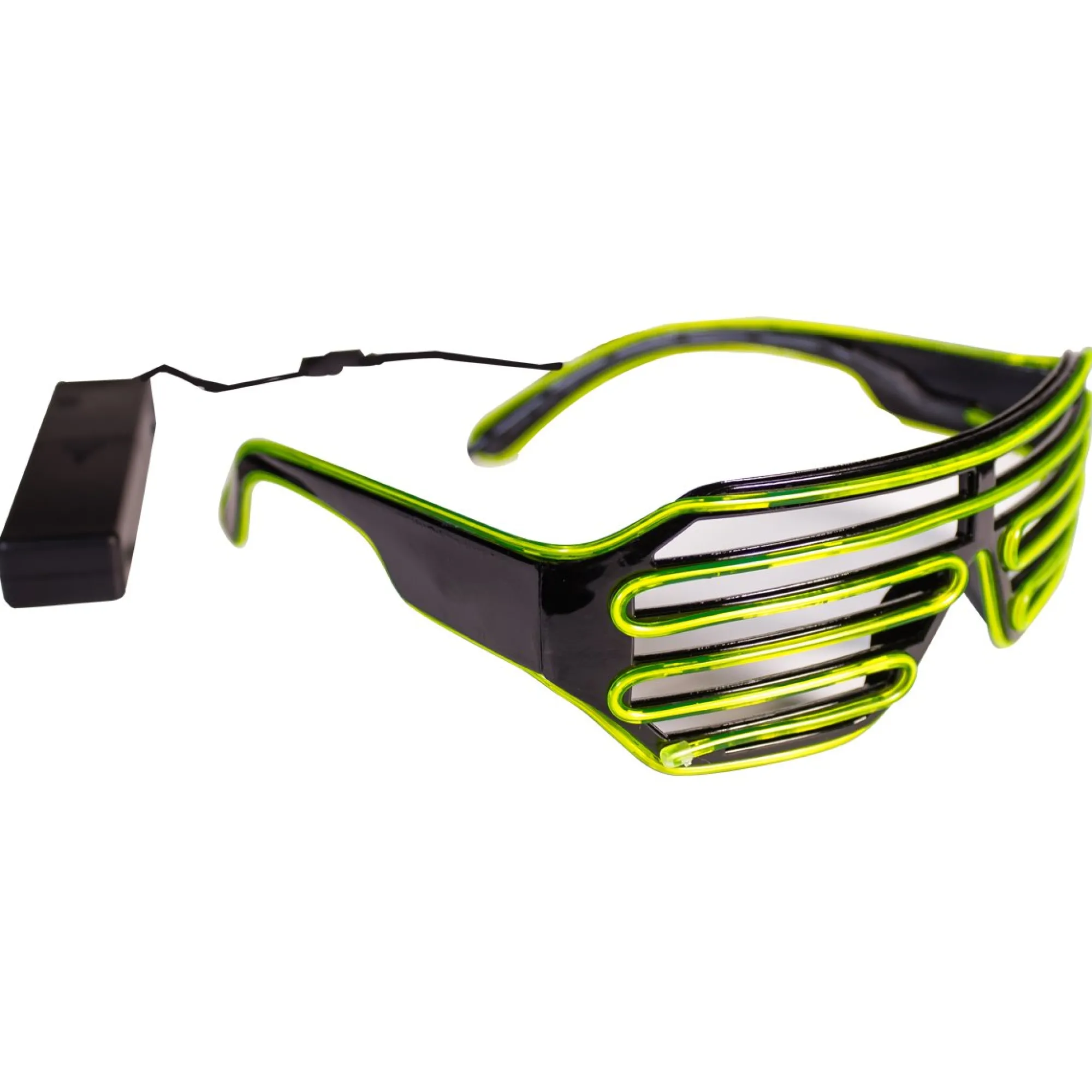 Clearance Windy City Novelties Slotted EL Wire Eyeglasses Green