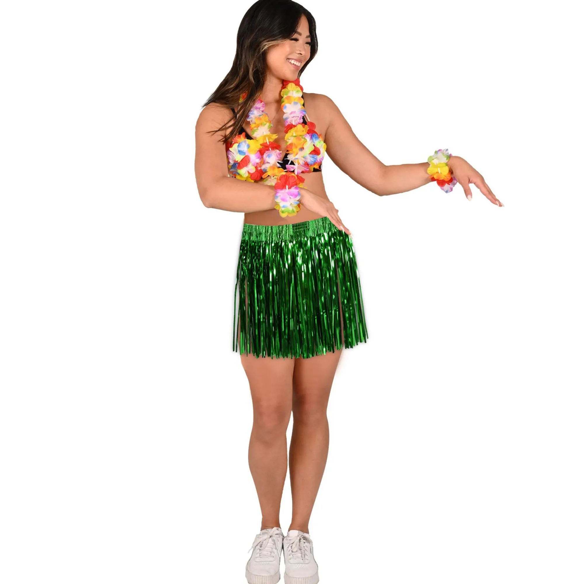New Windy City Novelties Green Tinsel Skirt