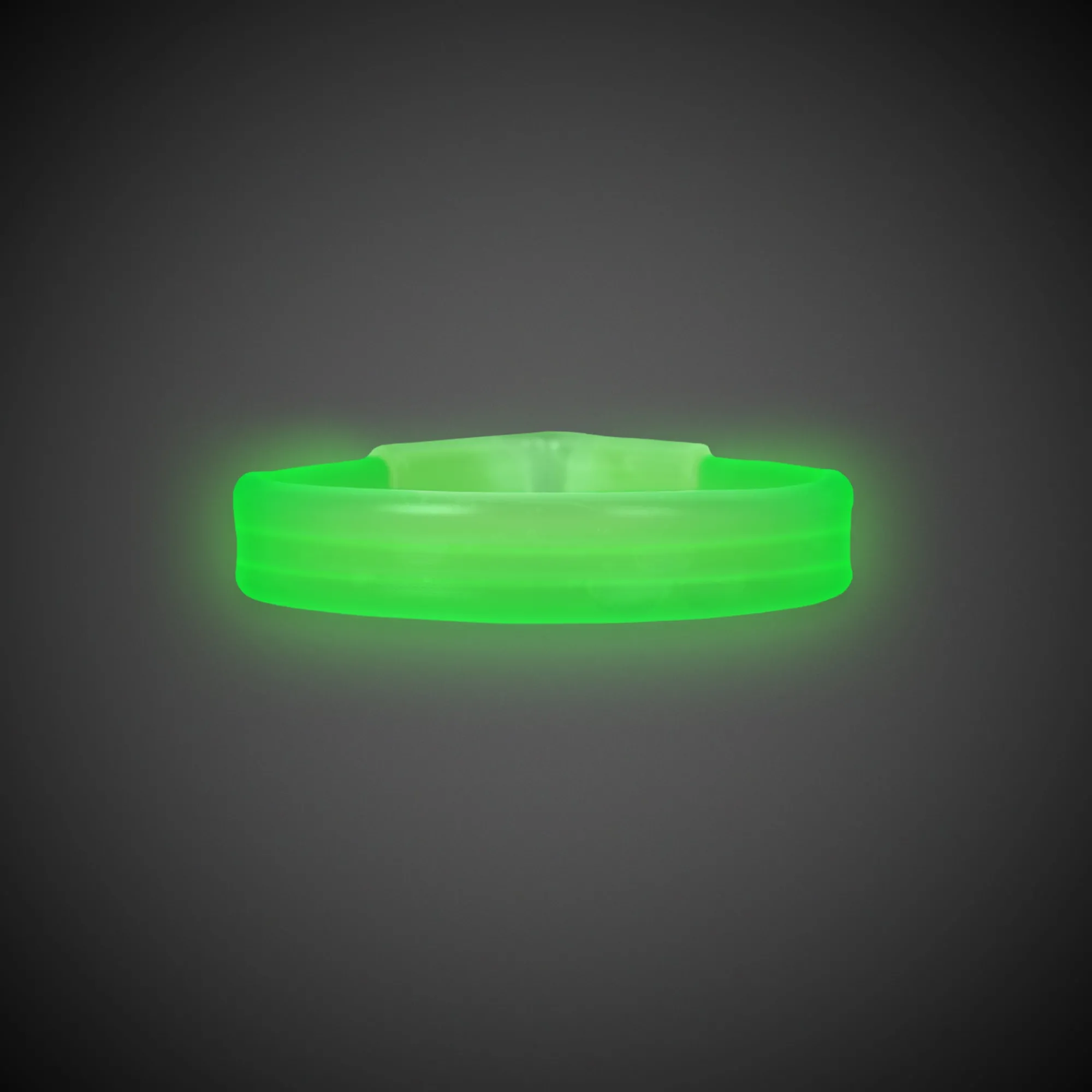 New Windy City Novelties Triple Wide 9" Glow Bracelets Green