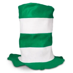 Outlet Windy City Novelties Green & White Striped Stove Pipe Hat