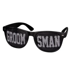 New Windy City Novelties Groomsman Party Sunglasses Black/White
