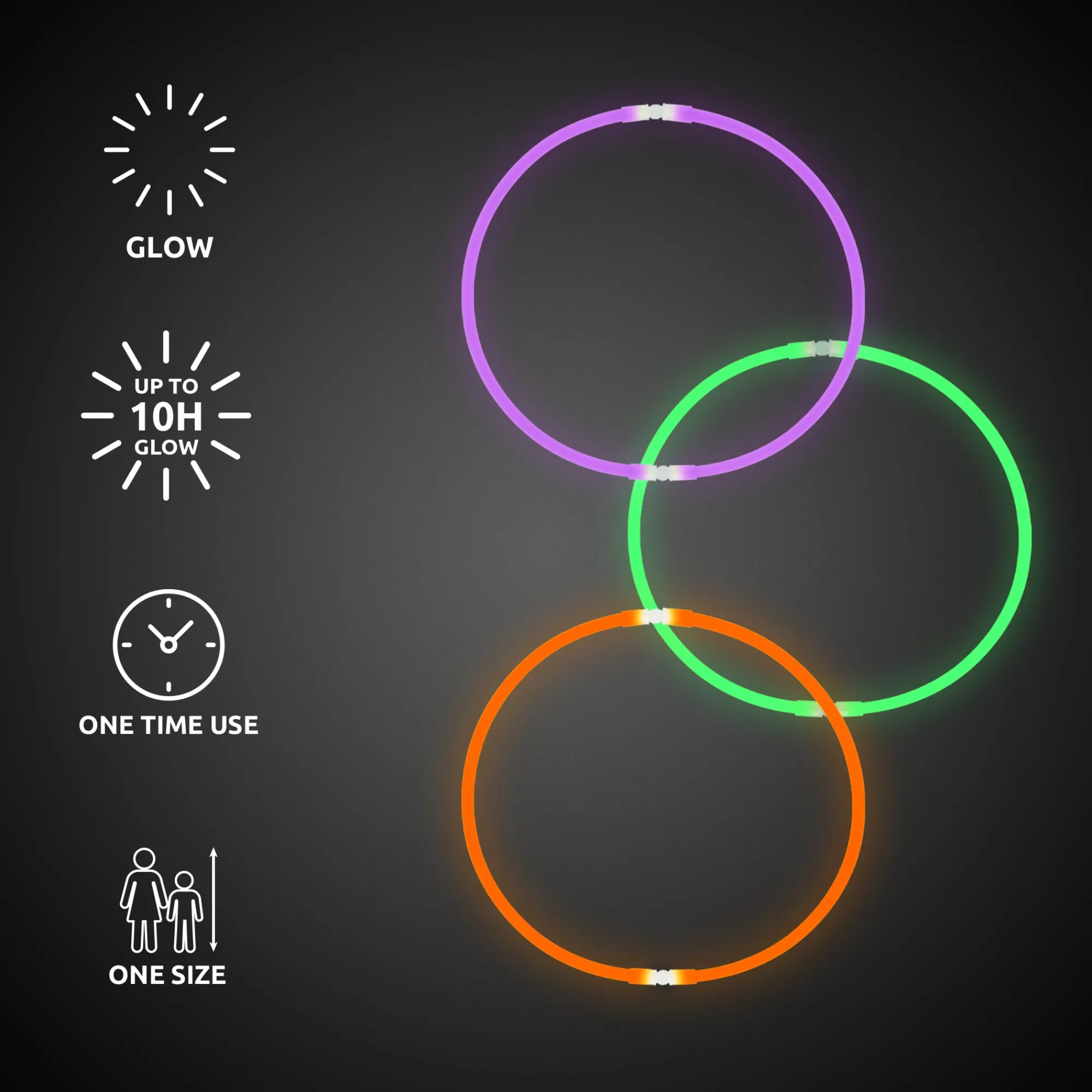 Sale Windy City Novelties Halloween Glow Necklaces Retail Counter Display