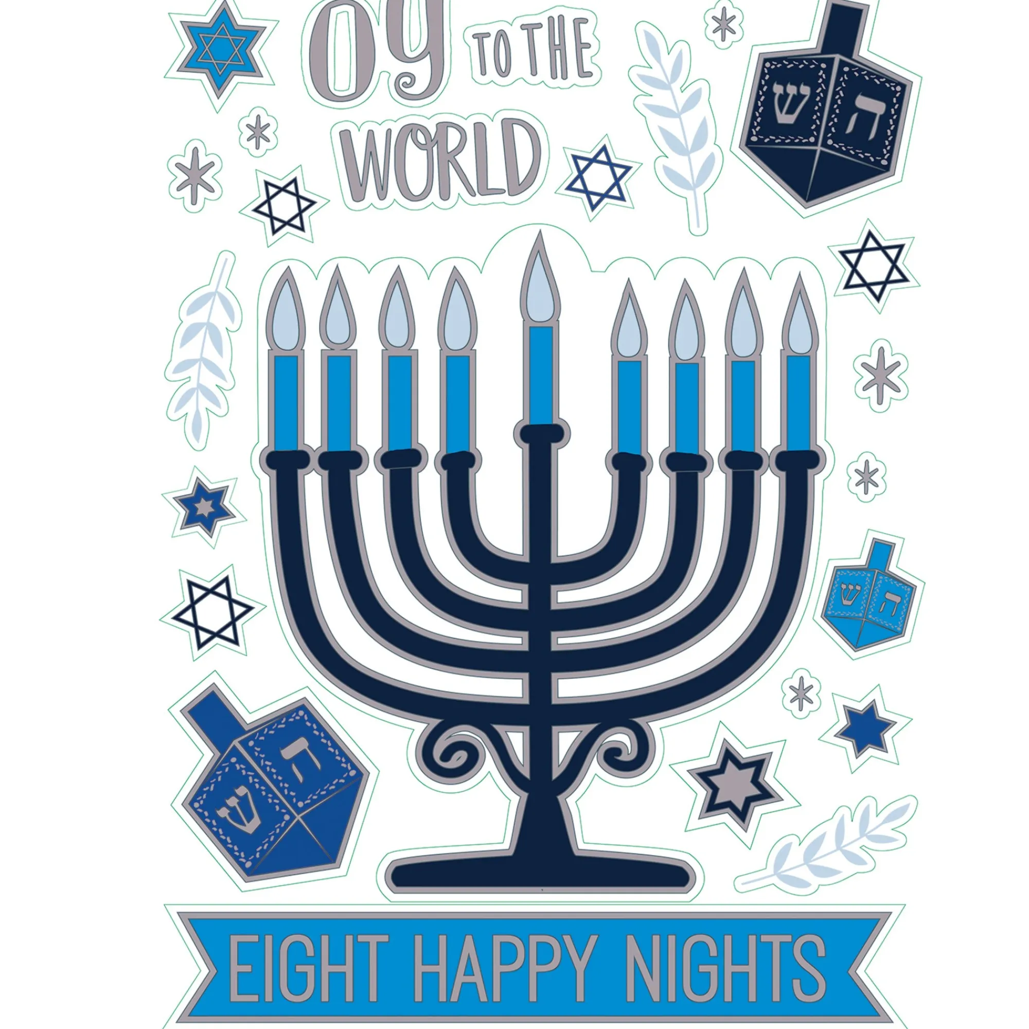 Outlet Windy City Novelties Hanukkah Window Clings