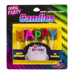 New Windy City Novelties Happy Birthday Pick Candles