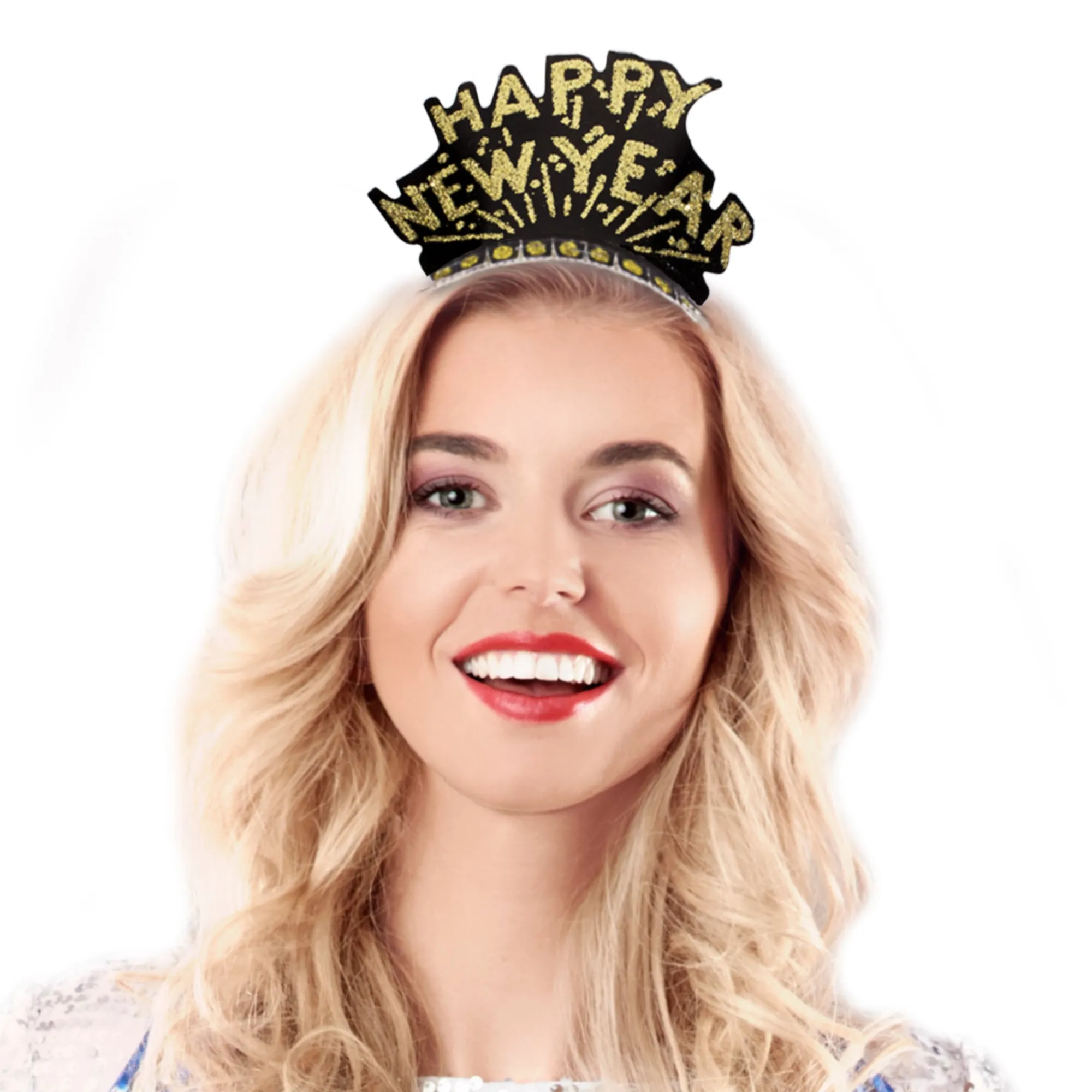 Outlet Windy City Novelties Happy New Year Black & Gold Tiaras