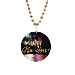 Discount Windy City Novelties Happy New Year Medallion 33" Bead Necklaces