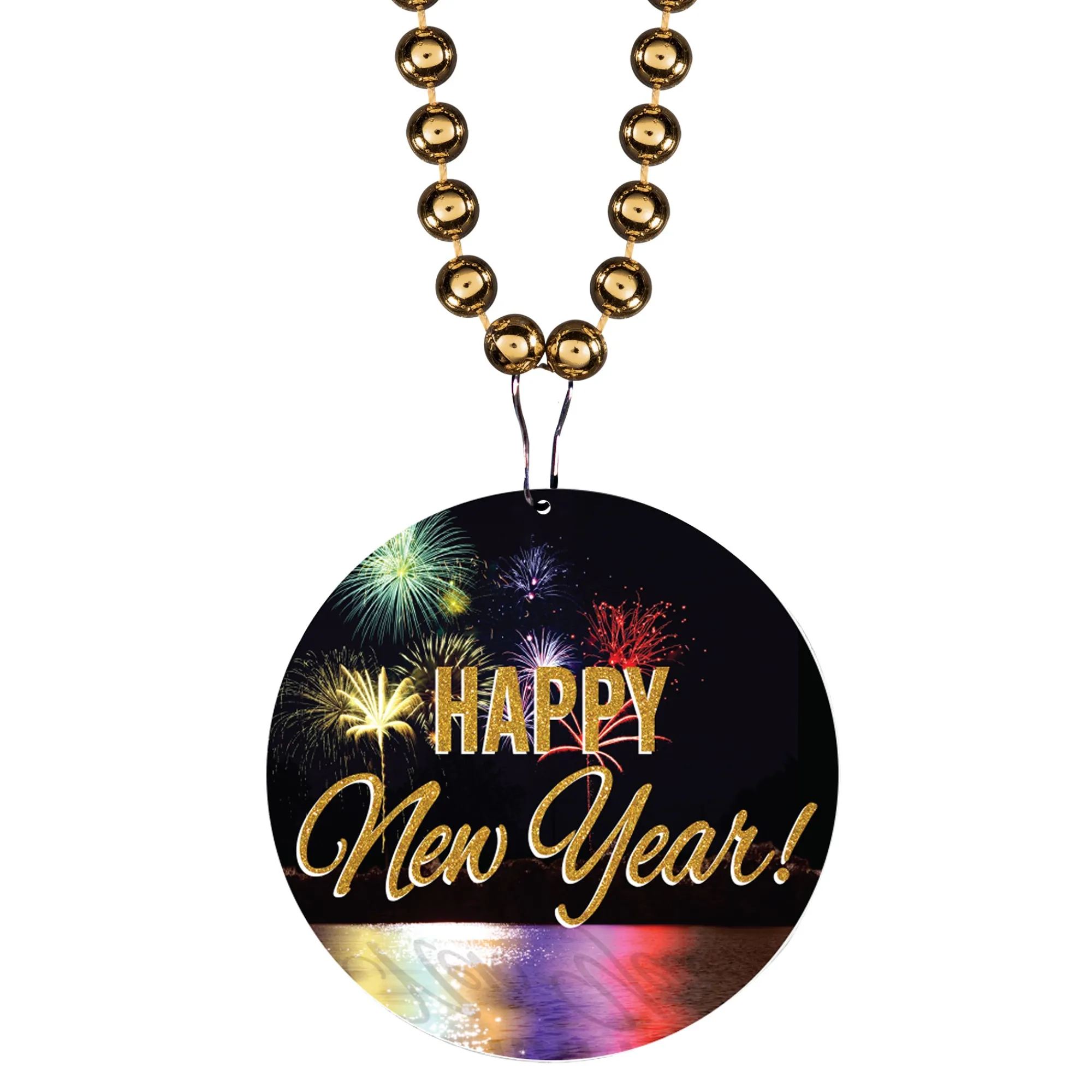 Discount Windy City Novelties Happy New Year Medallion 33" Bead Necklaces