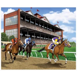 New Windy City Novelties Horse Racing Backdrop
