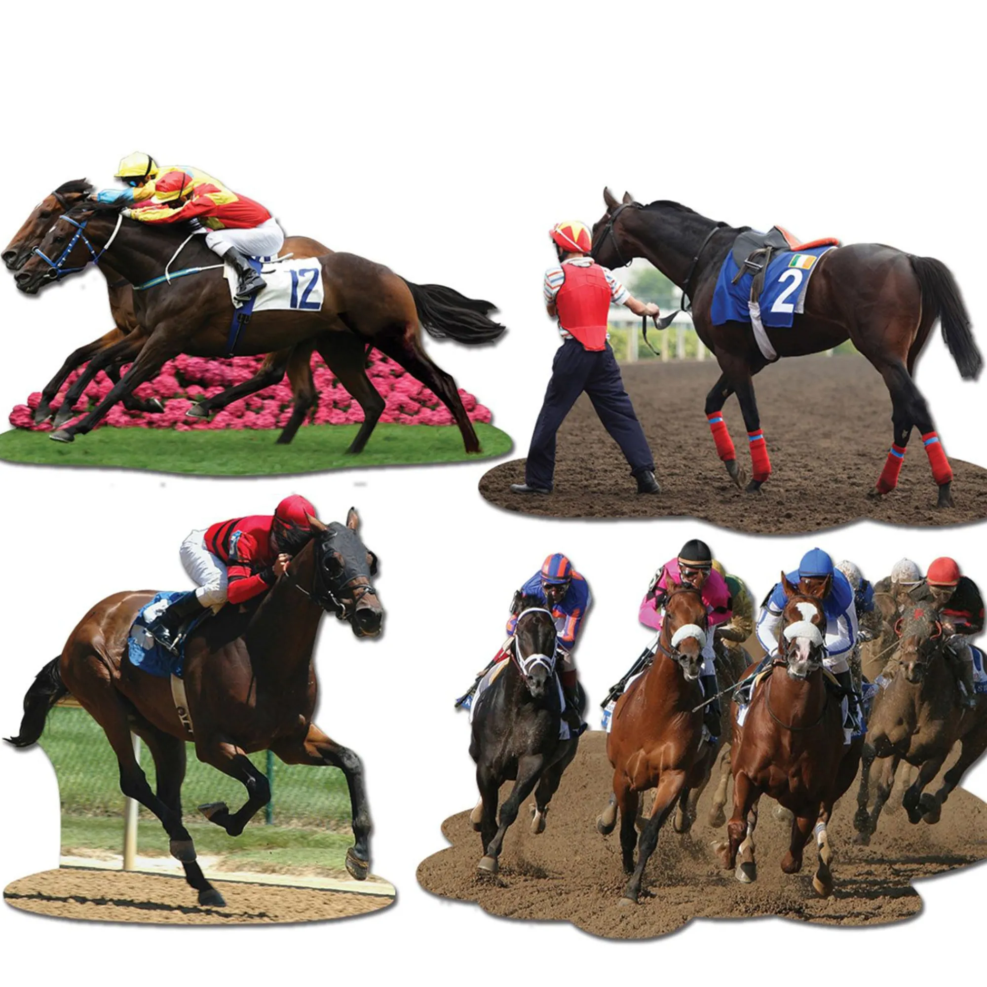 Outlet Windy City Novelties Horse Racing Cutouts