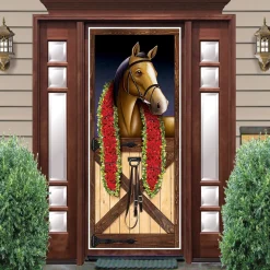 Online Windy City Novelties Horse Racing Door Cover