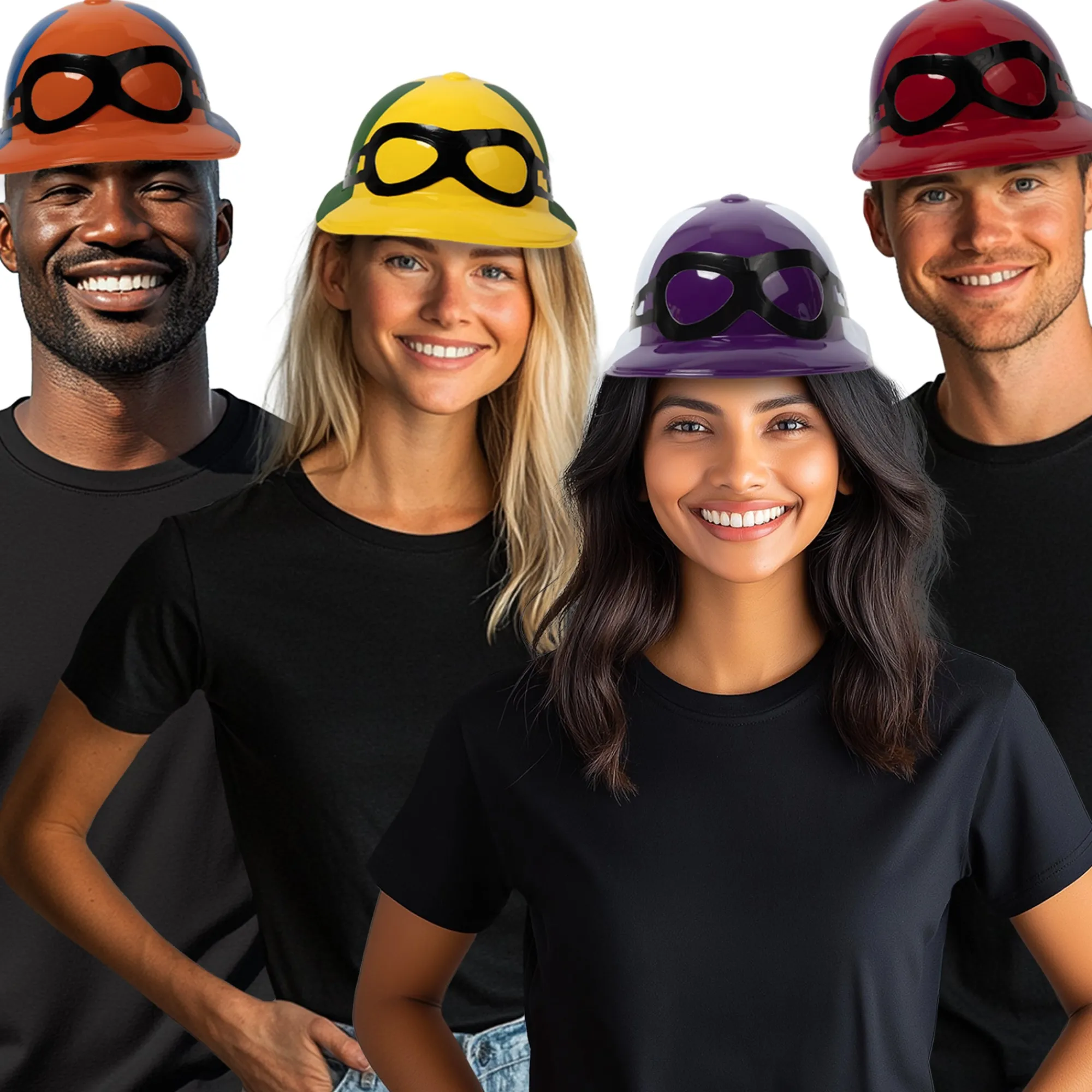 Outlet Windy City Novelties Horse Racing Jockey Helmets Value Pack