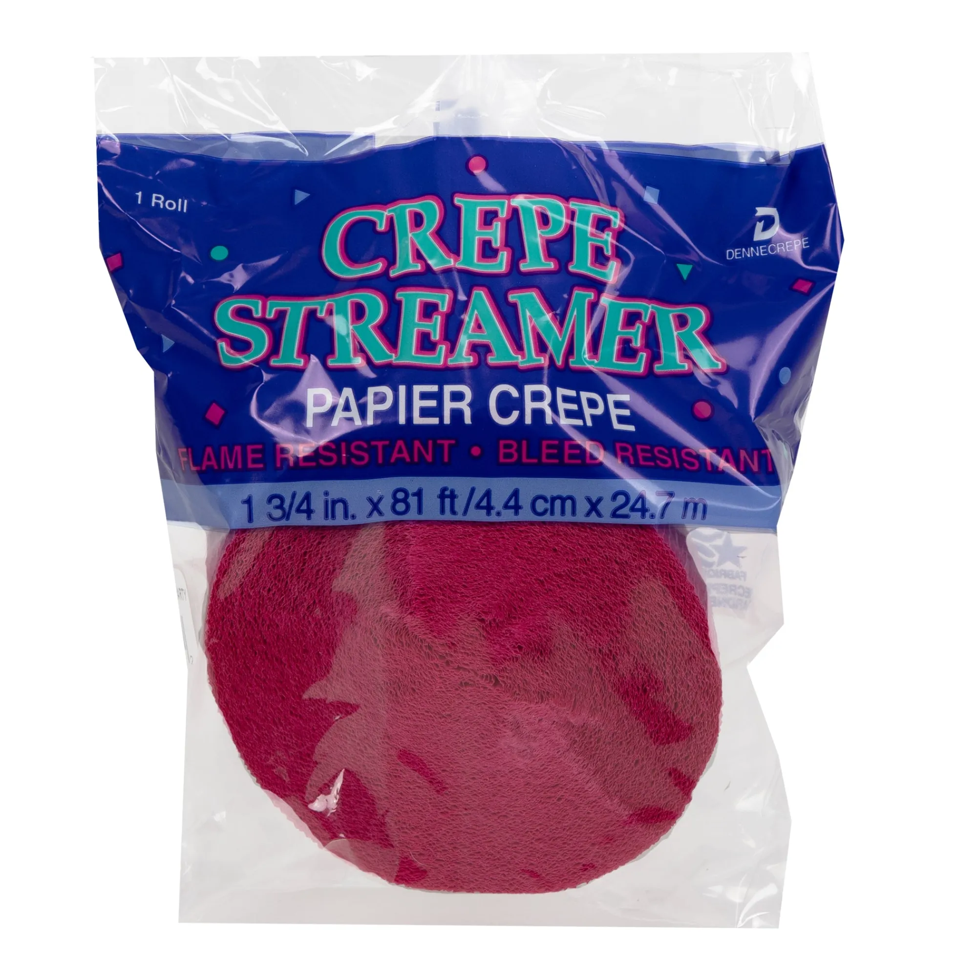 Windy City Novelties Hot Pink Crepe Paper Streamer