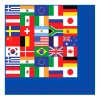 Windy City Novelties International Flag Beverage Napkins