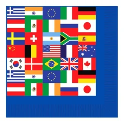 Windy City Novelties International Flag Beverage Napkins
