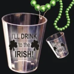 New Windy City Novelties Irish Shot Glass Bead Necklace