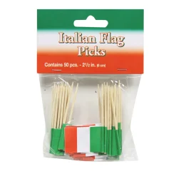 Clearance Windy City Novelties Italian Flag Garnish Picks