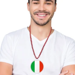 Outlet Windy City Novelties Italian Flag Plastic Medallion