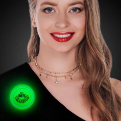 Hot Windy City Novelties It's My Birthday Green Glow Badge